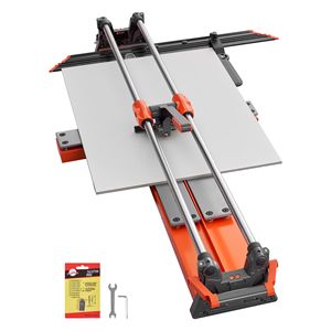 Tagliapiastrelle Manuale da 47,2 Pollici con Testa Scorrevole, Base a Molla e Guida Angolare per Tagli Precisi - Product Image 1