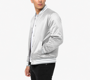 Stylish varsity jacket delivering soft warmth durable performance and sporty sophistication for fashionable casual outerwear use - Product Image 4