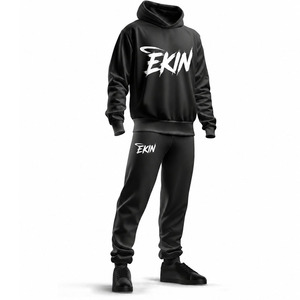 Ensemble de survêtements de sport d'hiver pour hommes, coupe-vent, respirant, séchage rapide, grande taille, avec logo personnalisé - Product Image 1