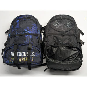 Customized Sublimated Sport Wrestling Backpack Embroidery Corduroy Laptop Pocket <b>Multiple</b> Internal/External Pockets Shoe pocket - Product Image 3