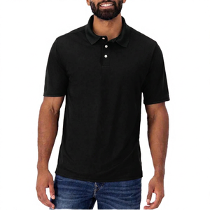 Polo de Manga Corta Rojo para Hombre, de Algodón, Diseño Casual de Color Sólido y Transpirable - Product Image 3