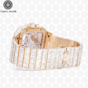 Charm Jewells – montre de luxe en acier inoxydable pour femmes, cadran rond à Quartz analogique de 36mm, fermoir pliable lumineux à la mode - Product Image 6