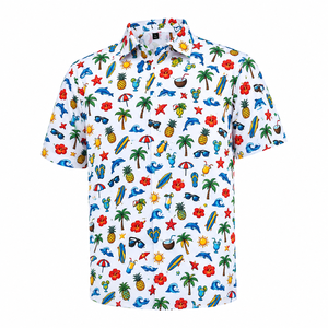 Polo pour homme à imprimé mexicain, manches courtes, col rabattu, décontracté, pour le golf, OEM ODM, personnalisable - Product Image 1