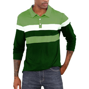 Polo de hombre con botones, de tela de peso medio, para entrenamiento al aire libre, gimnasio, correr, tenis, ciclismo, golf, venta al por mayor. - Product Image 3