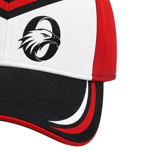Black Red Cricket <b>Cap</b> Adjustable <b>Baseball</b> Style Sports Hat Outdoor Match Headwear Team Training Apparel Casual Wear - Product Image 5