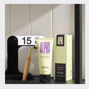 ครีมโกนหนวด ALPHAROUTINE Korean K-Beauty Velvet Surge Shaving Cream 3 ชิ้น พร้อมถุงช้อปปิ้ง ผลิตในเกาหลี - Product Image 4