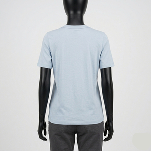 T-shirt décontracté à manches courtes et col rond en coton uni pour femme, streetwear, écologique, vente en gros, t-shirt de haute qualité - Product Image 2