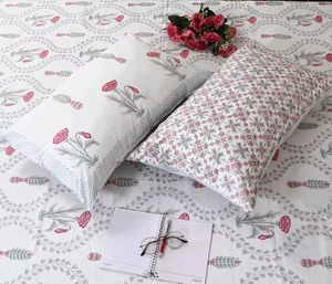 Parure de lit en coton imprimé à la main style bohème indien avec housses de coussin assorties – Vente en gros de linge de lit de Jaipur - Product Image 4