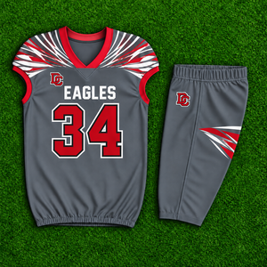 Heat Transfer American Football Uniform Set Breathable Sleeveless Quick Dry Team Jersey Pants Bulk Sportswear Clubs <b>Schools</b> - Product Image 3