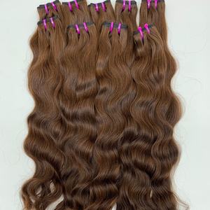 Wholesale 100% Brazilian Remy Hair Extensions High Quality Kinky Straight Style <b>12</b> Inches Chemical Free Machine Double Weft Hair - Product Image 1