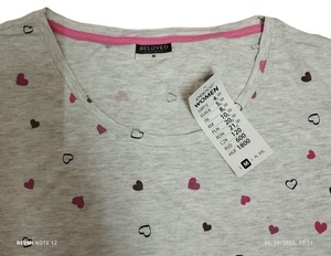 เสื้อยืดผ้าฝ้ายแฟชั่นทันสมัยสีน้ำตาลสำหรับสตรีสไตล์ลำลองปรับแต่งได้สำหรับฤดูร้อนของ100% - Product Image 3