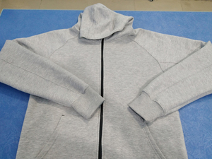 Sudadera con Capucha 100% Algodón Orgánico Tejido con Cremallera y Cordones en Contraste, Ecológica, Otoño, Logotipo Personalizado, Sudaderas con Capucha y Pantalones Deportivos para Hombre - Product Image 5