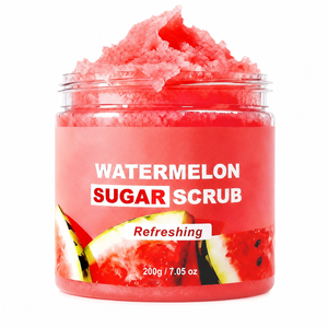 Bulk Organic Natural Sugar Glycerin <b>Body</b> <b>Scrub</b> Custom Logo Watermelon Exfoliating <b>Body</b> Polish Summer Skin Care Whitening - Product Image 1