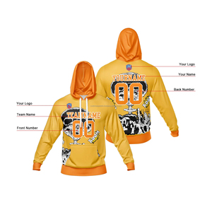 Sweat-shirts à impression personnalisée, MOQ faible, fabricant de vêtements sur mesure, sweat-shirt à capuche en molleton de coton de haute qualité pour hommes - Product Image 2