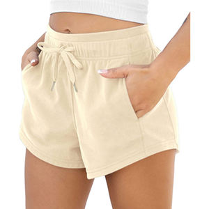 Shorts Deportivos de Cintura Alta para Mujer, Suministro de Fábrica, Tela Transpirable con Control de Humedad, con Cinturón y Botón para Gimnasio, Fitness y Entrenamiento - Product Image 4