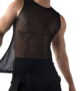 Camiseta Deportiva de Alta Calidad Personalizada sin Mangas con Cuello Redondo, Logotipo al por Mayor, Secado Rápido, Transpirable, de Spandex/Algodón, para Gimnasio y Entrenamiento Muscular - Product Image 6