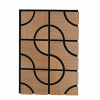 Panel Dinding Dekoratif Strip MDF Kustom untuk Desain Interior Komersial Hotel, Restoran, Apartemen, Sekolah