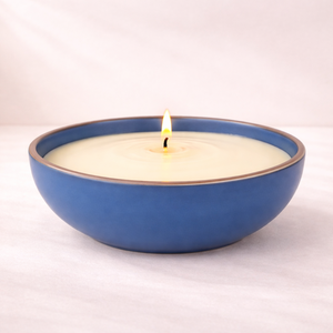 Peach Matte Ceramic <b>Candle</b> Vessel Wide Bowl Thick Wall Heat Resistant Smooth Finish Single Wick Luxury Reusable Home Decor - Product Image 3