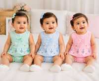 Ensemble tunique en coton brodé de fleurs pour bébés filles, sans manches, col rond, 2 pièces, respirant, pour l'été