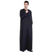 Jubba Qatari Moderne la Plus Populaire pour Hommes – Robe Décontractée Arabe Traditionnelle Légère pour Adultes Musulmans