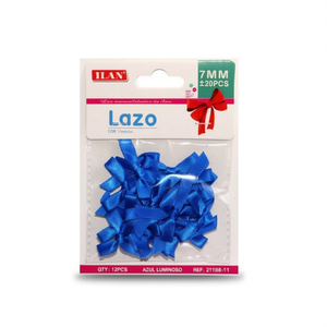 Nastro ILAN Lazo 7 mm blu luminoso per decorazioni artigianali e progetti fai da te - Product Image 1