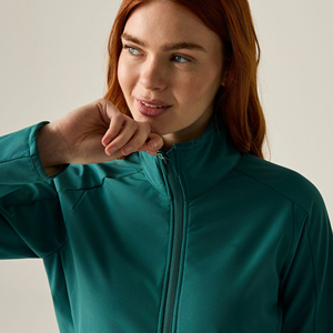 Chaqueta Softshell Personalizada para Mujer con Cuello Alto, Casual para Exteriores, Cierre Completo, Resistente al Viento, Bolsillos Utilitarios, Ligera y de Alto Rendimiento - Product Image 4