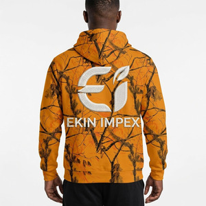 Sweat-shirt à capuche unisexe personnalisé en sublimation, couleur jaune unie, avec poche kangourou, 100% polyester, polaire, séchage rapide, respirant - Product Image 4