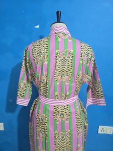 Kimonos Largos Estampados de Algodón Hechos a Mano, Unisex, Elegantes, para Dormir, para Damas de Honor y Mujeres - Product Image 6