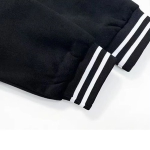 Nouvelle veste varsity pour homme, design tendance, col montant, logo sur le devant, respirante, coupe-vent, en laine et cuir, streetwear d'hiver, grandes tailles - Product Image 4