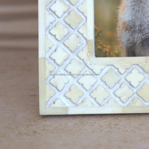 Handcrafted Bone Inlay Photo <b>Frame</b> for Cherished <b>Memories</b> Perfect for Gift From India - Product Image 4
