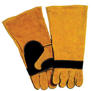 ถุงมือเชื่อม PK Black & Gold คุณภาพสูง เกรด A_B ผลิตจาก PU เสริมความแข็งแรงบริเวณฝ่ามือ กันลื่น หนา 10 มิล ขนาด 10 นิ้ว ปราศจากน้ำยาง - Product Image 5