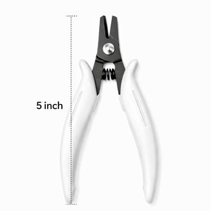 <b>Mini</b> Flat Nose Pliers Spring Loaded Stainless Steel Jewelry Making Wire Bending Forming DIY Tool - Product Image 4