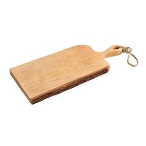 Tabla de Cortar Rectangular de Madera con Asa, Acabado Natural, Tabla de Cocina de una Sola Pieza - Product Image 3
