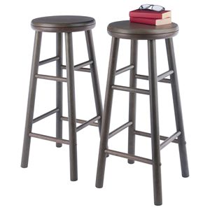 Juego de taburetes de bar giratorios Shelby de 2 piezas en gris Oyster - Product Image 6