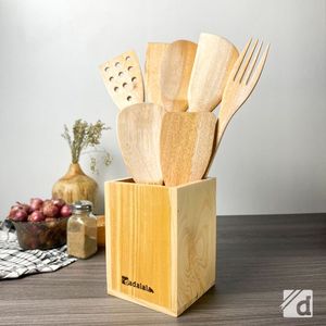 กล่องเก็บช้อนส้อมไม้ SHIMOYAMA กล่องใส่ตะเกียบสำหรับวางบนโต๊ะ ใช้ในครัว ร้านอาหาร โรงแรม - Product Image 3