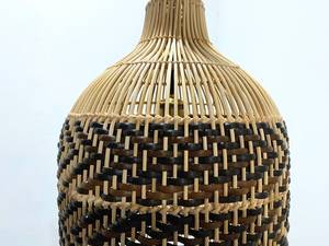 <b>Vintage</b> Bohemian Wicker Bamboo Rattan Pendant Light Traditional Rustic High Quality European Lampshade For Living Room & Bedroom - Product Image 4