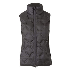 Chaleco Acolchado sin Mangas para Mujer, Color Sólido, con Capucha, Diseño Personalizado, Tres Bolsillos, Cierre de Cremallera - Product Image 1