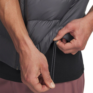 Gilet en duvet Montane gris, sans manches, entièrement zippé, col montant, thermique, doux, respirant, pour hommes - Product Image 6