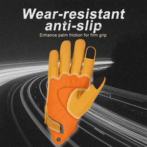 Genuine Sheepskin Outdoor Sports Motocross Riding <b>Gloves</b> <b>Touch</b> Screen Protection Comfortable Full Finger Motorbike <b>Gloves</b> - Product Image 4