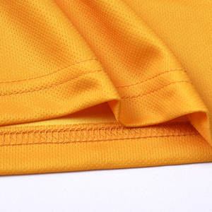 Ensemble de maillot de football pour homme, jaune dégradé, manches courtes, col rond, polyester, respirant, toutes saisons - Product Image 6