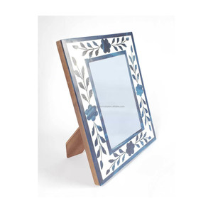 Marco de imagen con incrustaciones de resina con incrustaciones de hueso de diseño superior, decoración de pared antigua moderna Vintage personalizada, Marco de imagen de perla madre - Product Image 1