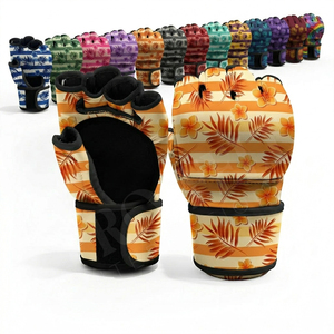 Gants de boxe et d'haltérophilie en cuir PU, absorbant les chocs, pour MMA, Muay Thai, Kickboxing, entraînement en salle de sport et fitness - Product Image 1