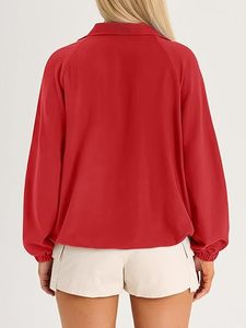Quarter Zip Pullover Women UPF 50+ <b>Lightweight</b> Windbreaker <b>Jacket</b> <b>Running</b> Hiking Outdoor Pullover with Pocket - Product Image 4