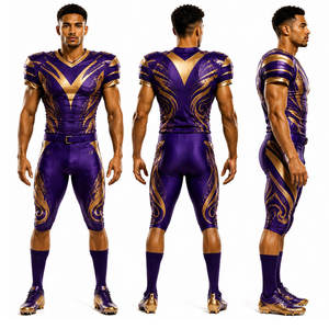 Uniforme de football américain personnalisé de qualité supérieure, polyester respirant, couleurs et logo personnalisés, vente chaude - Product Image 6