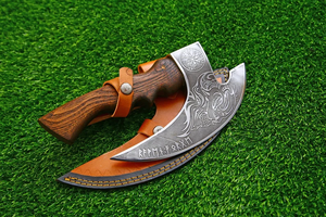 Cortador de Pizza Estilo Vikingo de Alta Calidad, Acero con Alto Contenido de Carbono, Mango de Madera Negra, Hecho a Mano, Regalo de Cocina, Garantía de 3 Años para Él y Ella - Product Image 4