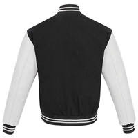 Blouson universitaire bomber personnalisé OEM de haute qualité pour homme, avec manches en laine et broderie chenille marine, idéal pour l'hiver