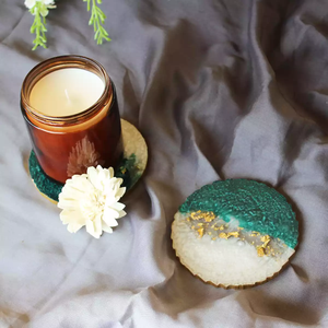 Handmade Wooden <b>Resin</b> Coaster Set by NEHA ENTERPRISES Elegant <b>Epoxy</b> River Coasters for Dining and Coffee <b>Table</b> - Product Image 1