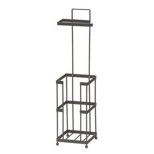 Portarrollos de papel higiénico de hierro, soporte independiente con diseño compacto para organizar espacios pequeños en el baño - Product Image 6