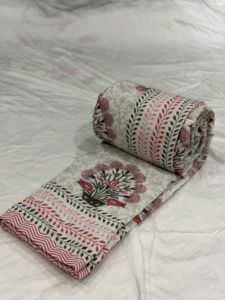 Wholesale Pure Malmal Dohar Fabric Floral Border Printed Mulmul Cotton Fabric for Bedding Blanket - Product Image 6