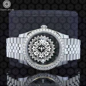 Montre de Luxe Charm pour Homme en Acier Inoxydable, Cadran 40mm, Mouvement Mécanique Analogique, Verre Saphir, Bracelet 20mm de Largeur, 10 ATM - Product Image 4
